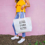 Alpha Sig Sorority Tote Bag