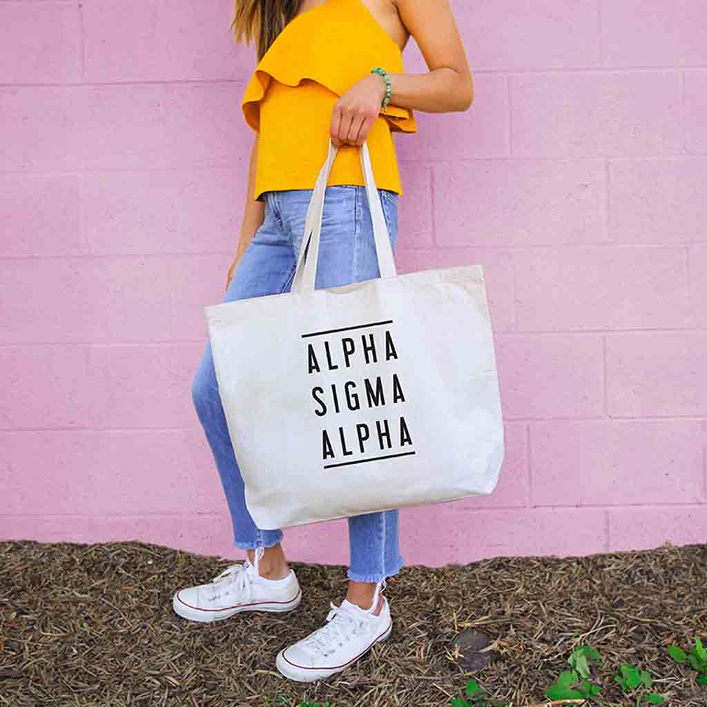 Alpha Sig Sorority Tote Bag