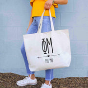 Trendy Phi Mu sorority tote bags