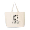 Phi Sigma Sigma canvas tote for bid day bags and chapter orders