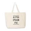Alpha Epsilon Phi Large Tote Bag