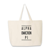 Alpha Omicron Pi Large Tote Bag
