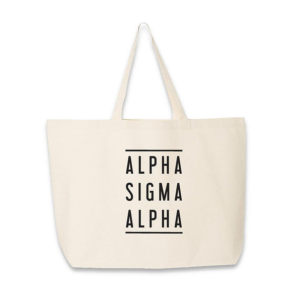 Alpha Sigma Alpha Large Tote Bag