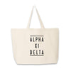Alpha Xi Delta Large Tote Bag