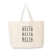 Delta Delta Delta Large Tote Bag