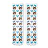 Photo face socks personalized using your photos of your cat printed all over the crew socks with blue hearts background makes the perfect gift for any occasion.