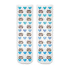 Custom pet photo socks personalized using your dogs photo digitally printed on cotton crew socks with blue hearts background is the perfect gift for your grandma!