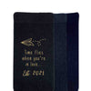 Time flies when you're in love digitally printed and personalized with your established wedding year on cotton socks.