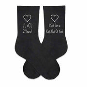 Cotton anniversary gift personalized with initials 