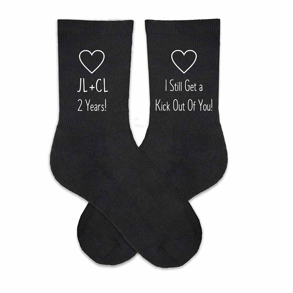 Cotton anniversary gift personalized with initials 