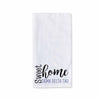 White cotton kitchen towel digitally printed with sweet home Sigma Delta Tau sorority design.