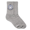 funny heather gray crew socks  for dad with a star wars theme