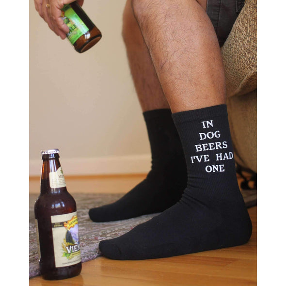 In dog beers I've had one custom printed on socks.