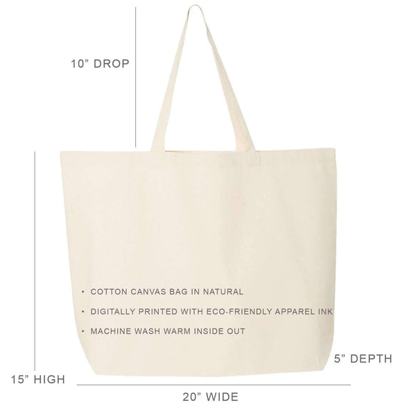 Tote Bag sizing Chart