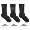 Personalized socks for the father of the bride gift box set