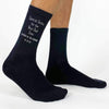 Personalized wedding socks custom made for the father of the groom 