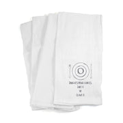 Kitchen towel custom printed with a plate and monogram initial design.