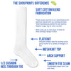 Socks on sale basic cotton sport knee high socks two pair set.