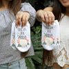 Theta Phi Alpha sorority name watercolor floral design custom printed on white cotton no show socks