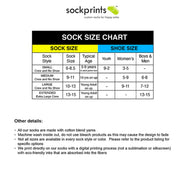 Sock sizing chart.